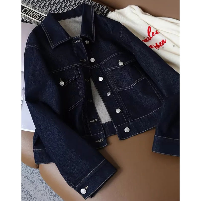 Women'S Fashion Denim Jacket - Female Fashion Casual Loose Denim Jacket