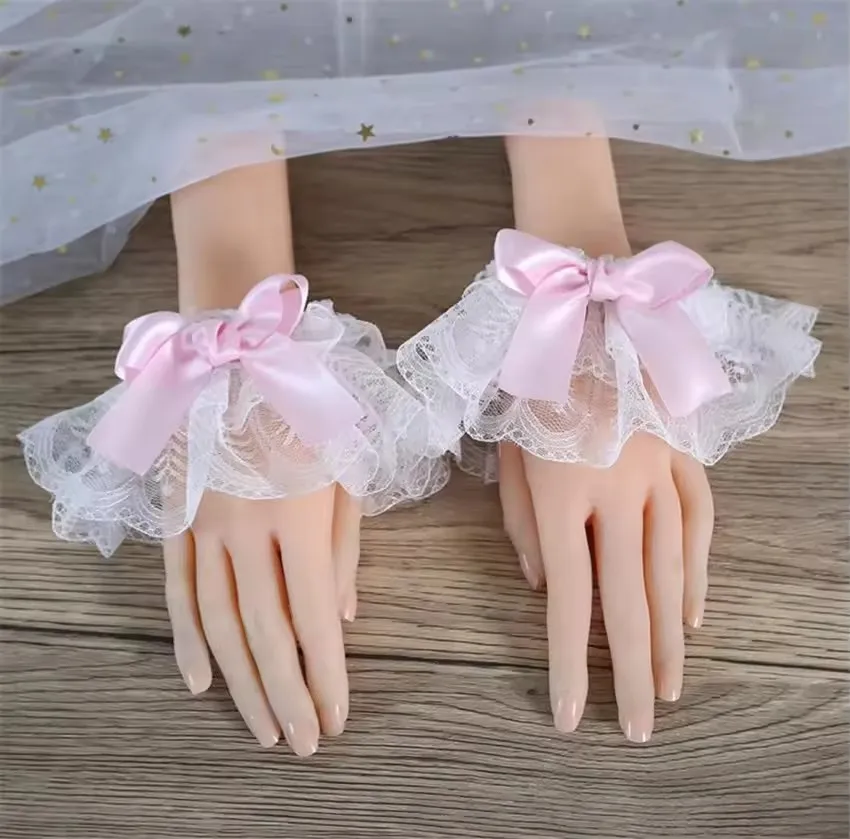 Women'S Fashion Gloves - Japanese Women Girls Lolita Multicolor bow