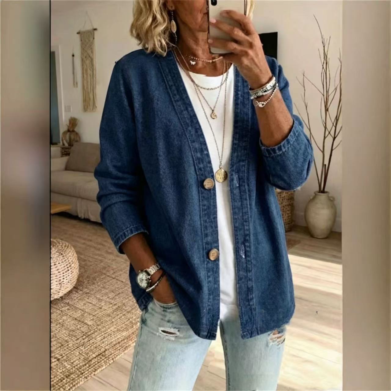 Women Spring Autumn Denim Card - огляд і ціна Women'S Fashion Denim Jacket
