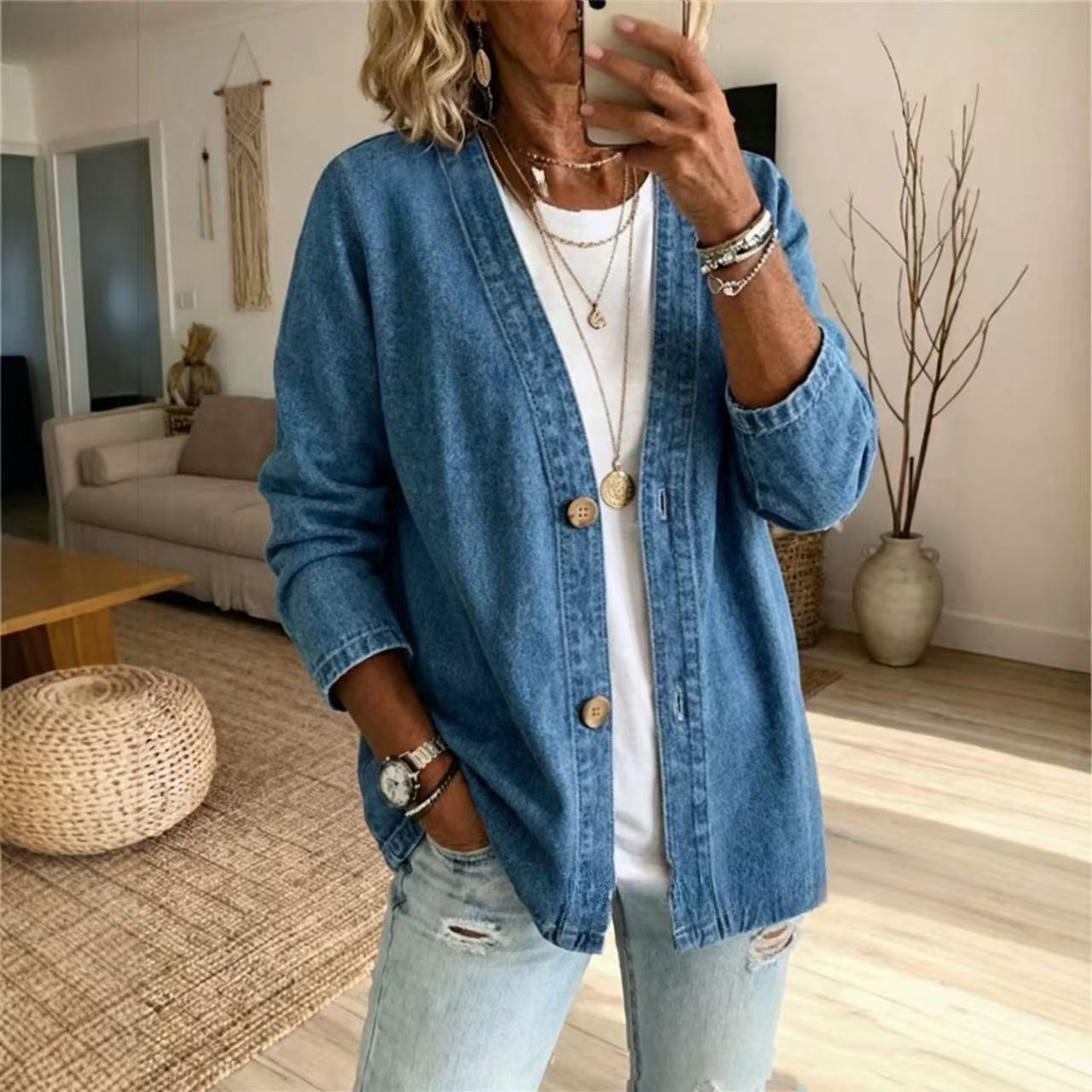 Women Spring Autumn Denim Card - огляд і ціна Women'S Fashion Denim Jacket