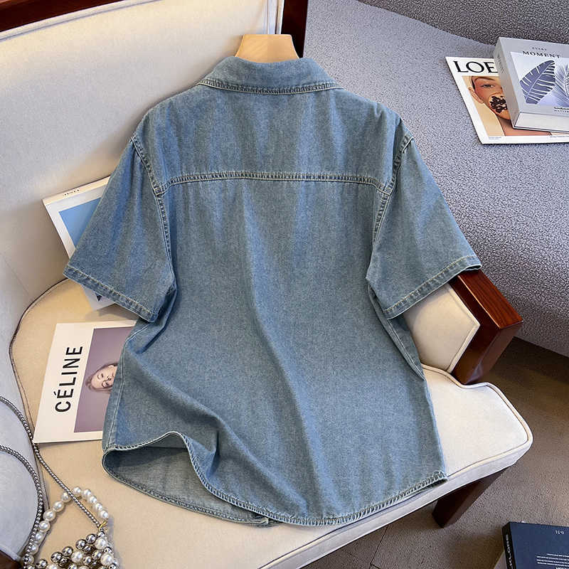 Retro Denim Shirt For Women Su - огляд і ціна Women'S Fashion Denim Jacket