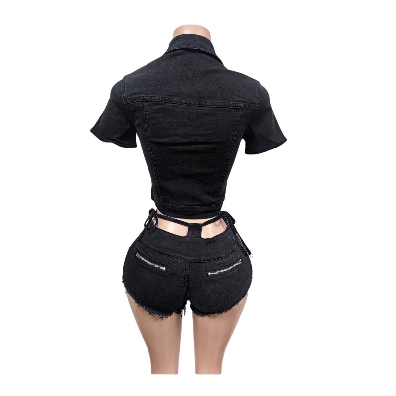 Sexy Denim 2 Piece Sets Women  - огляд і ціна Women'S Fashion Denim Jacket