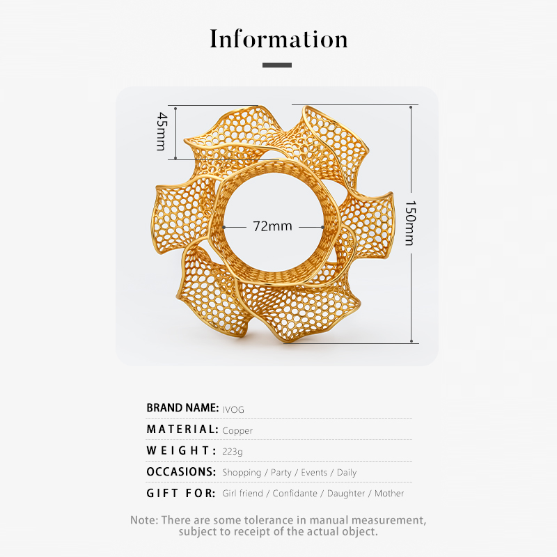 IVOG Petals Design Gold Color  - огляд і ціна Women'S Fashion Website