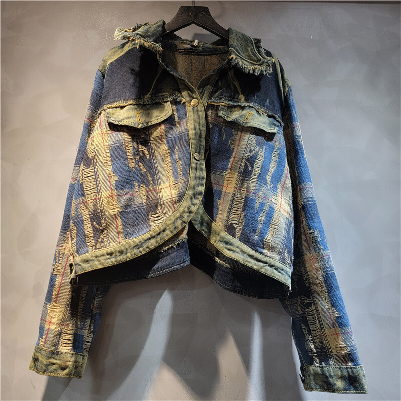 WTHT Fashion Women's Irregular - огляд і ціна Women'S Fashion Denim Jacket