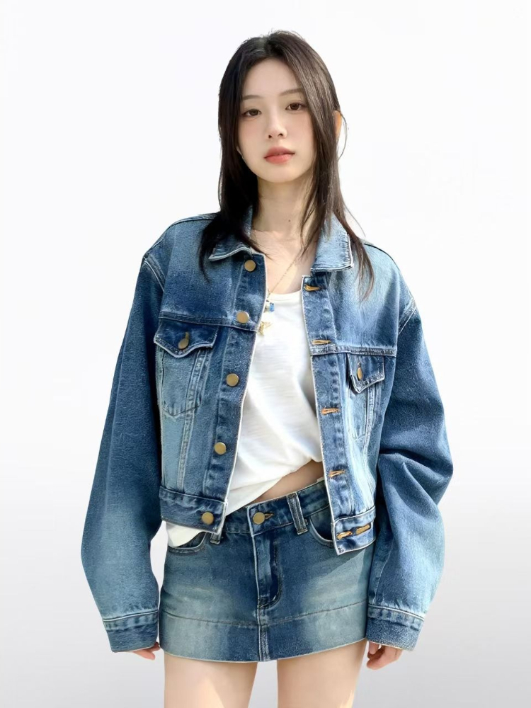 Women American Vintage 2 Piece - огляд і ціна Women'S Fashion Denim Jacket