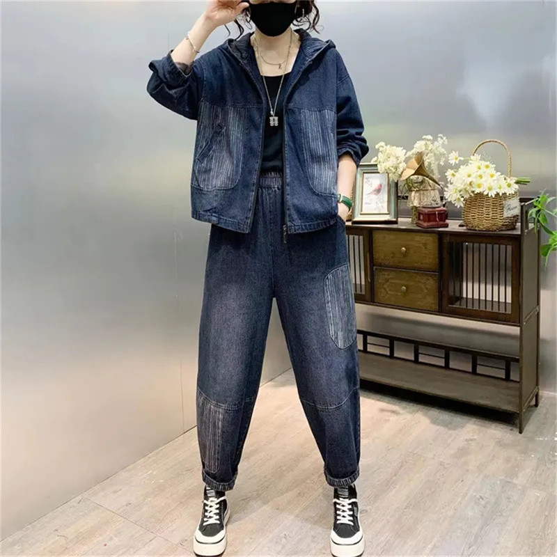 2024 Autumn Hooded qDenim jack - огляд і ціна Women'S Fashion Denim Jacket