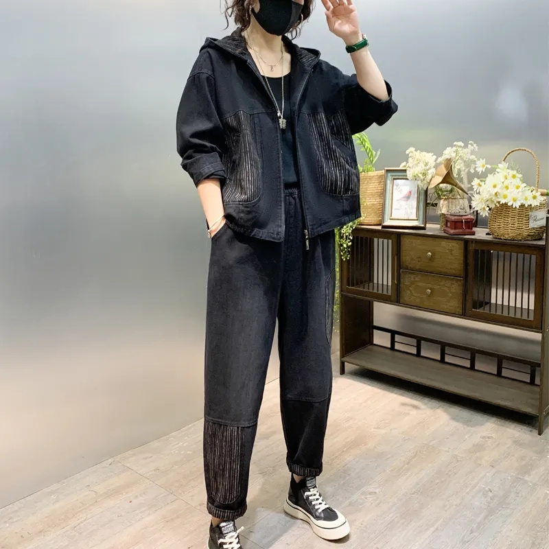 2024 Autumn Hooded qDenim jack - огляд і ціна Women'S Fashion Denim Jacket