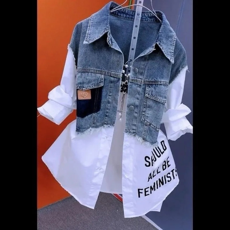 Design Stitching Women Jackets - огляд і ціна Women'S Fashion Denim Jacket