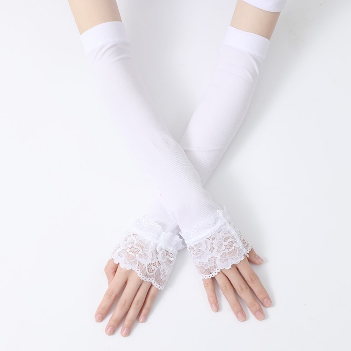Women Long Elastic Arm Sleeve  - огляд і ціна Women'S Fashion Gloves