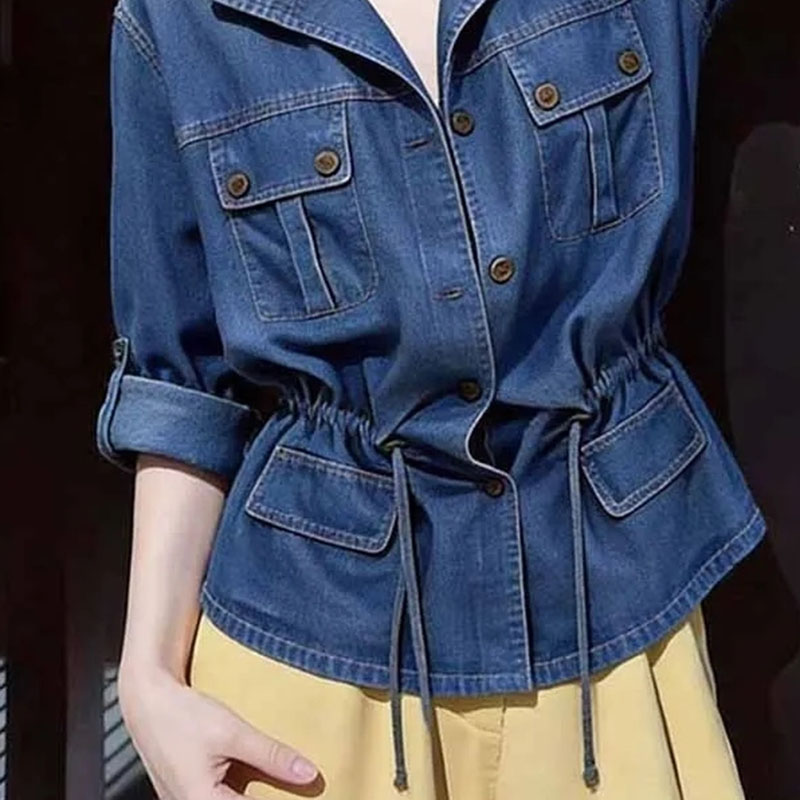 American Hong Kong Style Desig - огляд і ціна Women'S Fashion Denim Jacket