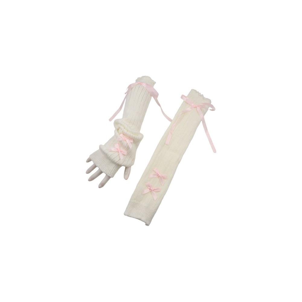 Streetwear Elastic Knitted Bow - огляд і ціна Women'S Fashion Gloves