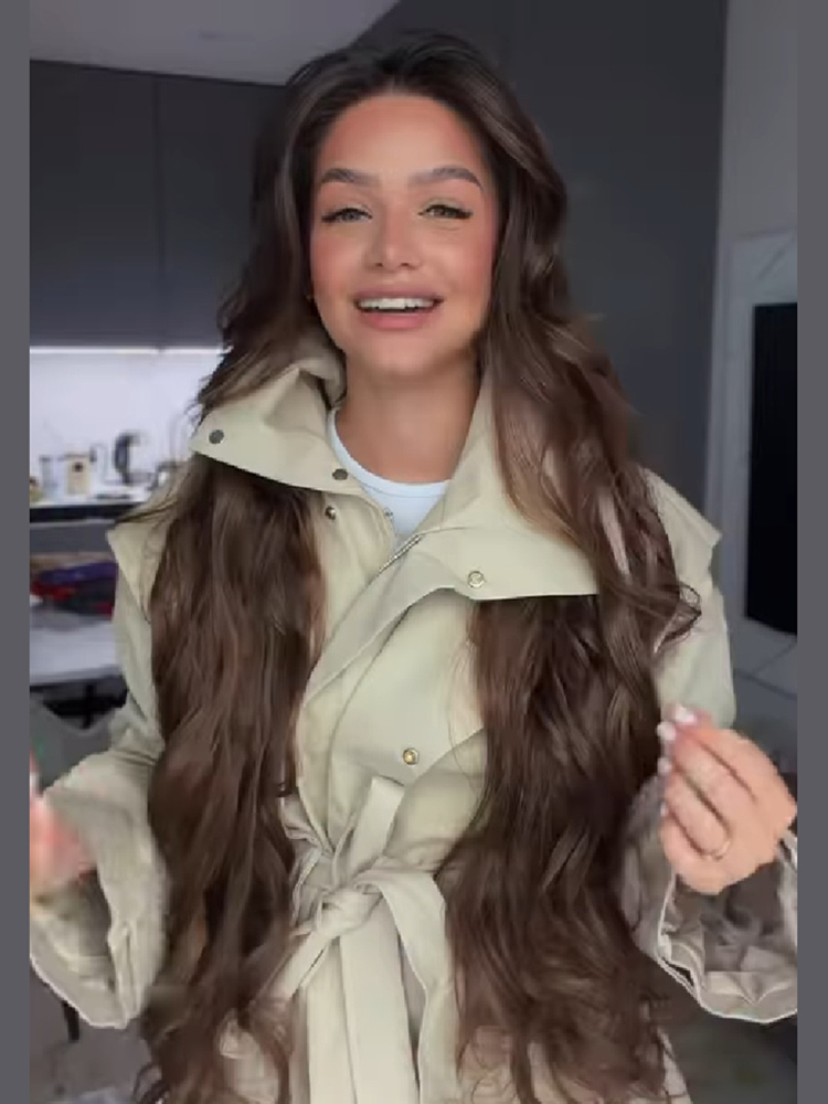 Women Short Trench Coat Belted - огляд і ціна Women'S Fashion Utility Jacket