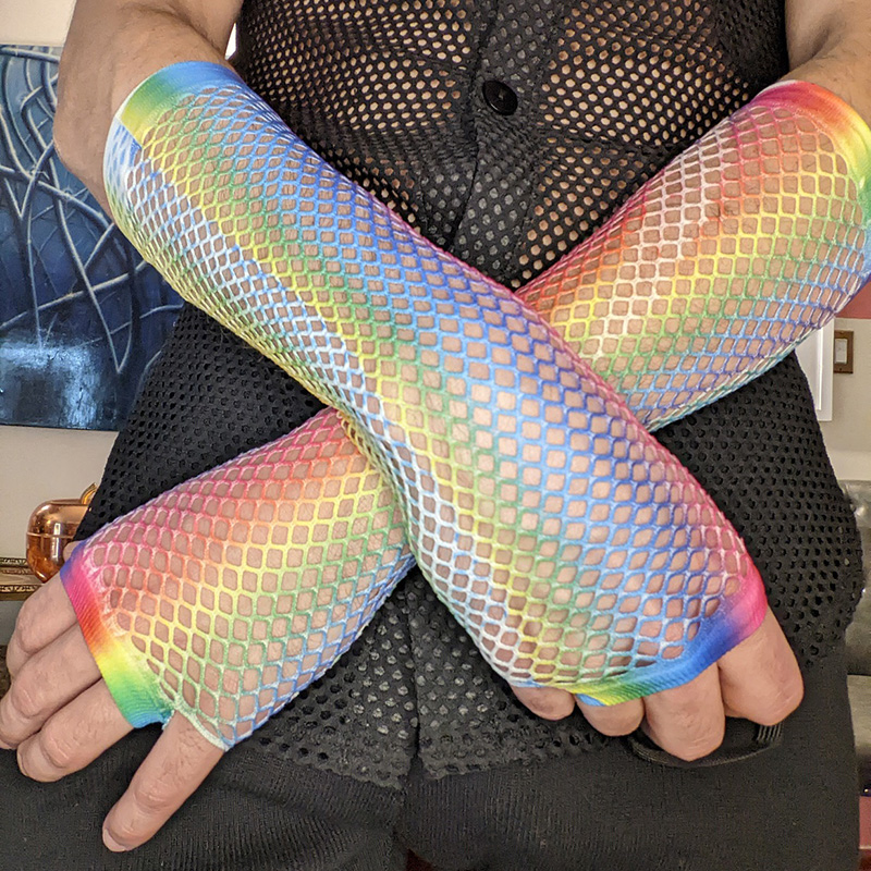 1 Pair Women Long Fishnet Net  - огляд і ціна Women'S Fashion Gloves