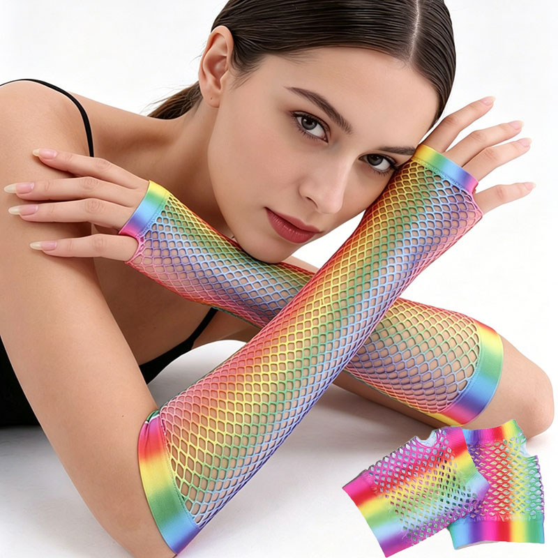 1 Pair Women Long Fishnet Net  - огляд і ціна Women'S Fashion Gloves
