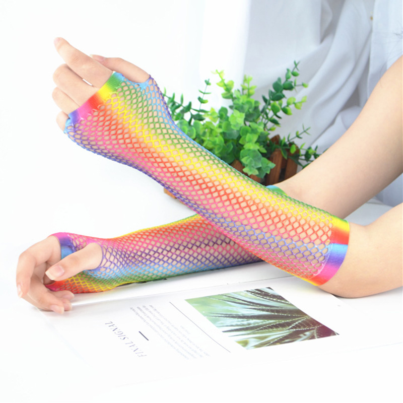 1 Pair Women Long Fishnet Net  - огляд і ціна Women'S Fashion Gloves