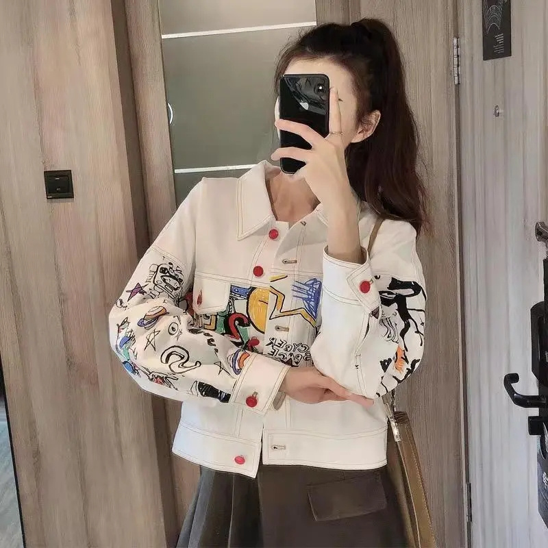 Korean Female Fashion Leisure  - огляд і ціна Women'S Fashion Denim Jacket