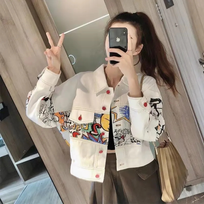 Korean Female Fashion Leisure  - огляд і ціна Women'S Fashion Denim Jacket