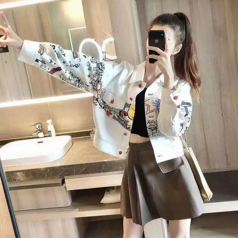 Korean Female Fashion Leisure  - огляд і ціна Women'S Fashion Denim Jacket