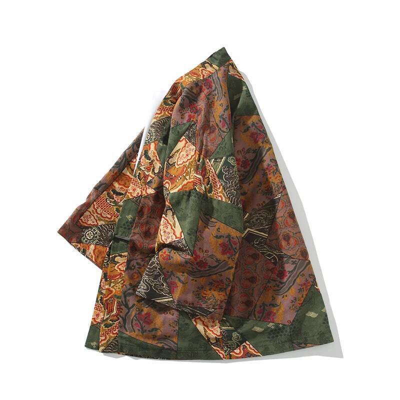 Ethnic Style Print Yukata Men  - огляд і ціна Kimono Cardigan Women