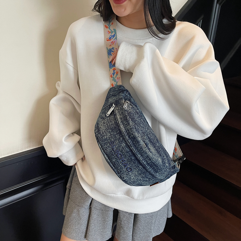 Denim Blue Chest Bags For Wome - огляд і ціна Women'S Fashion Boutique